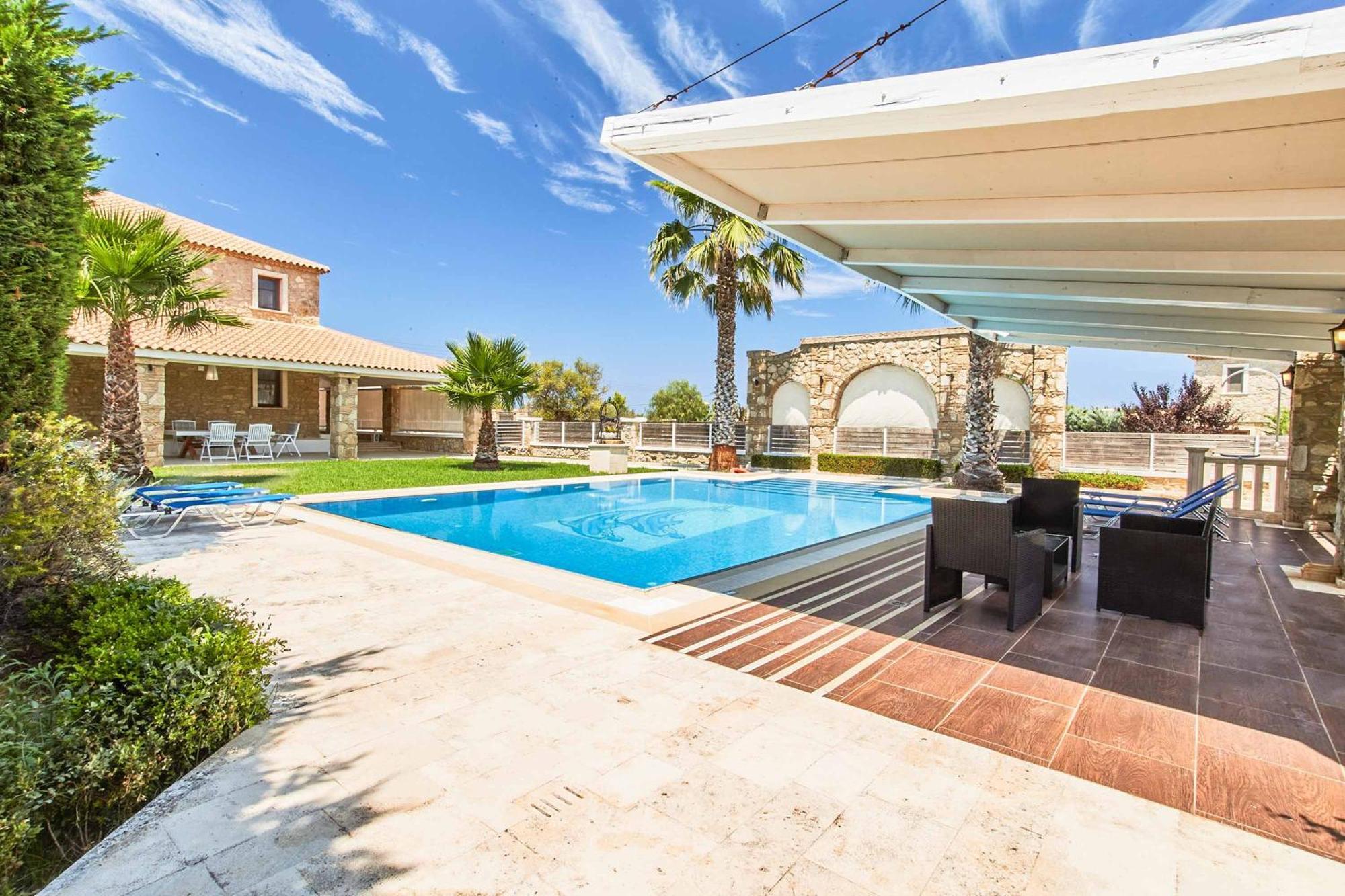 Villa St Dennis Makris Gialos  Bagian luar foto