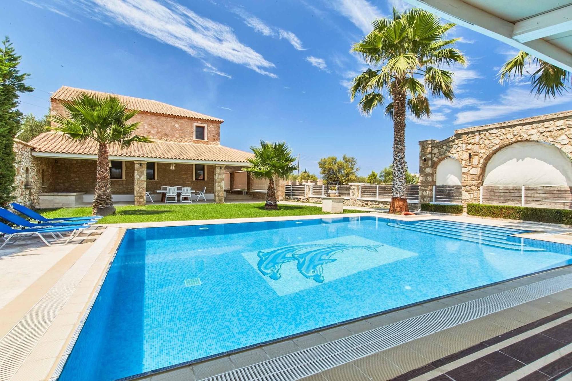 Villa St Dennis Makris Gialos  Bagian luar foto