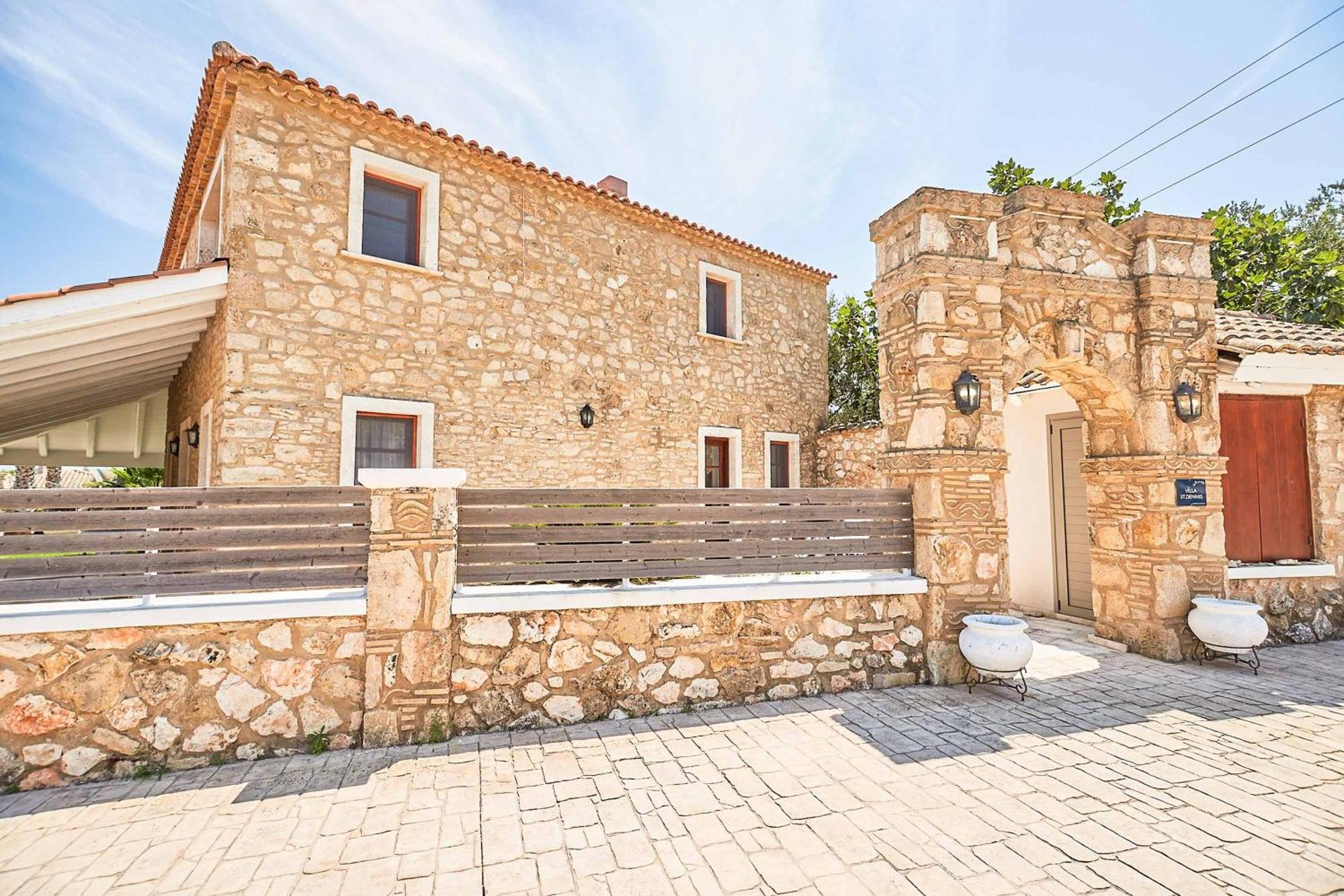 Villa St Dennis Makris Gialos  Bagian luar foto